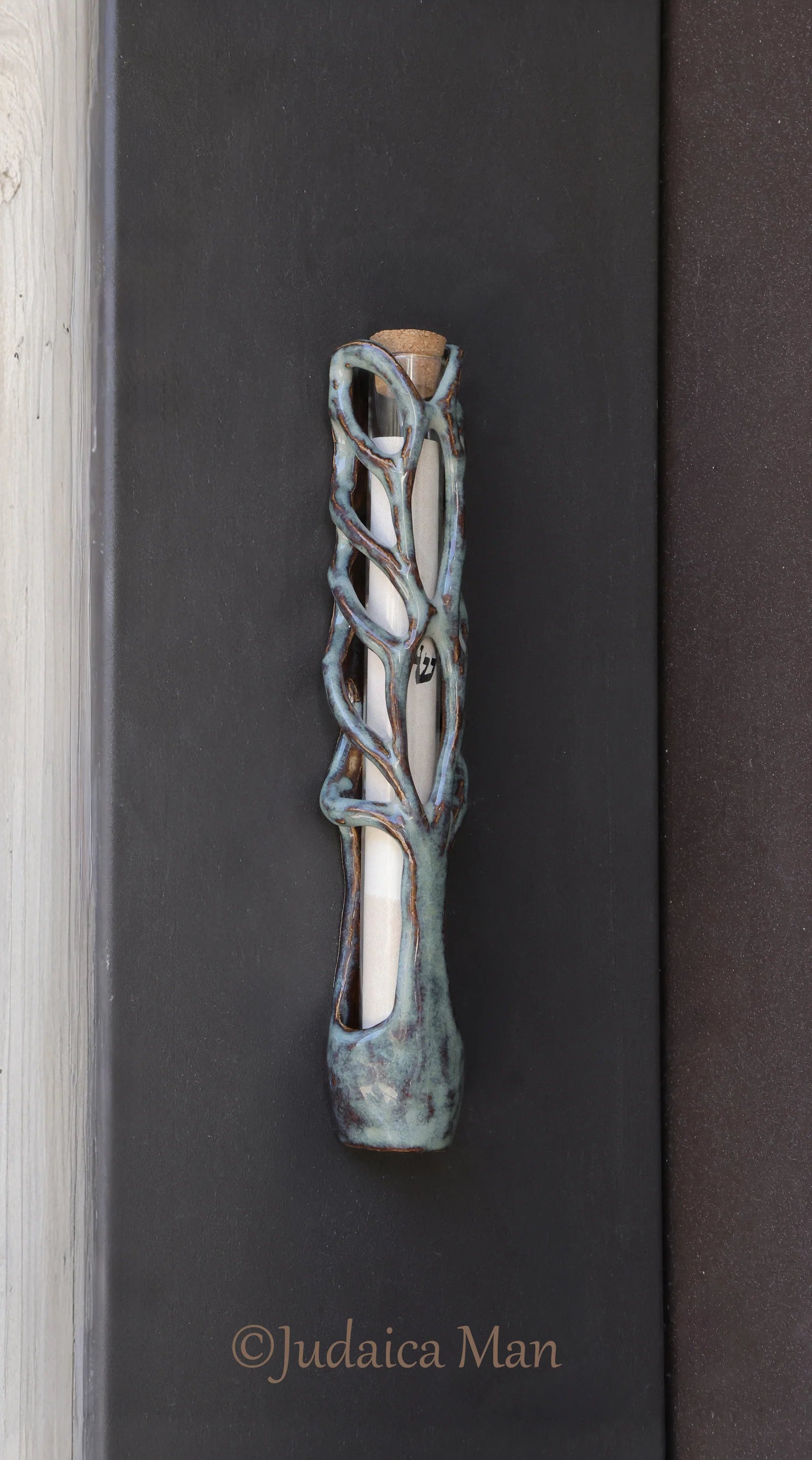 Ceramic mezuzah "Tree of life" unique piece handmade – The Modern Mezuzah