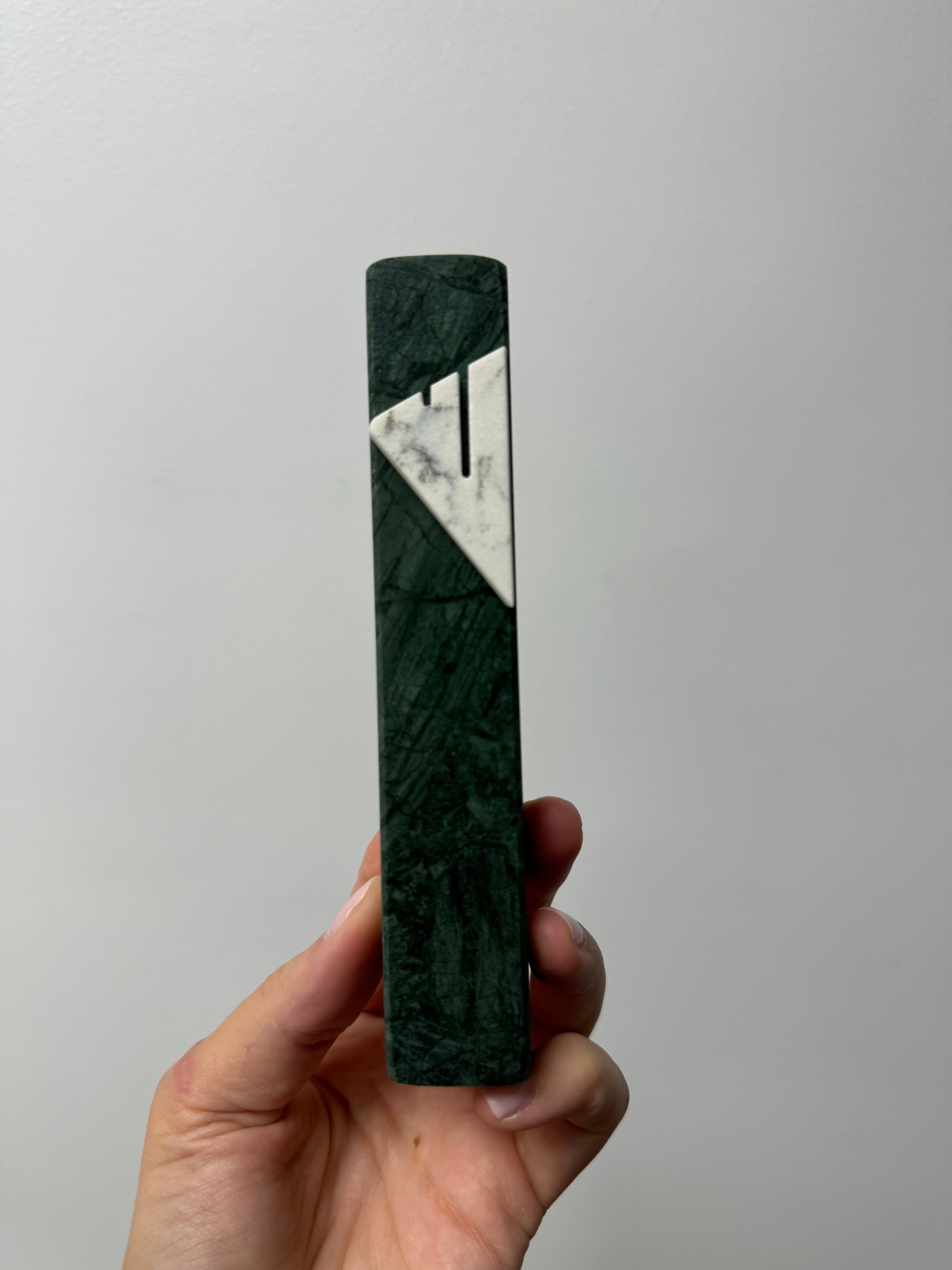 Emerald Green Mezuzah | Carrara Shin