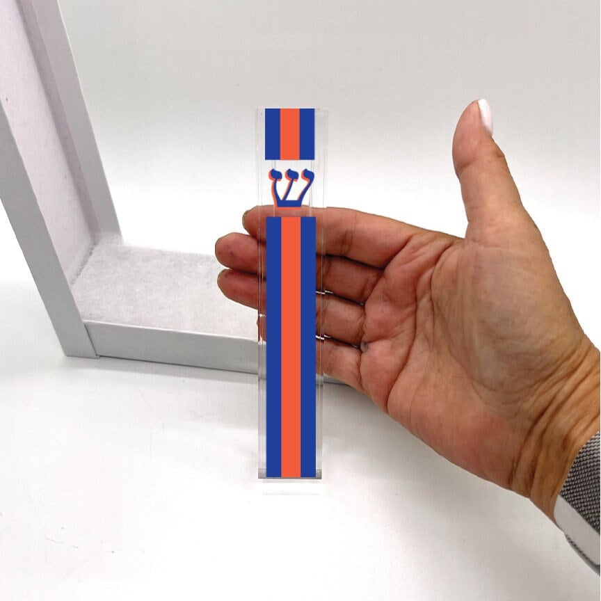 Custom Mezuzah - Personalized mezuzah with your school colors, favorite team colors