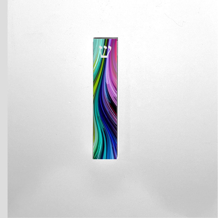 Personalized Colorful Mezuzah - With or without name