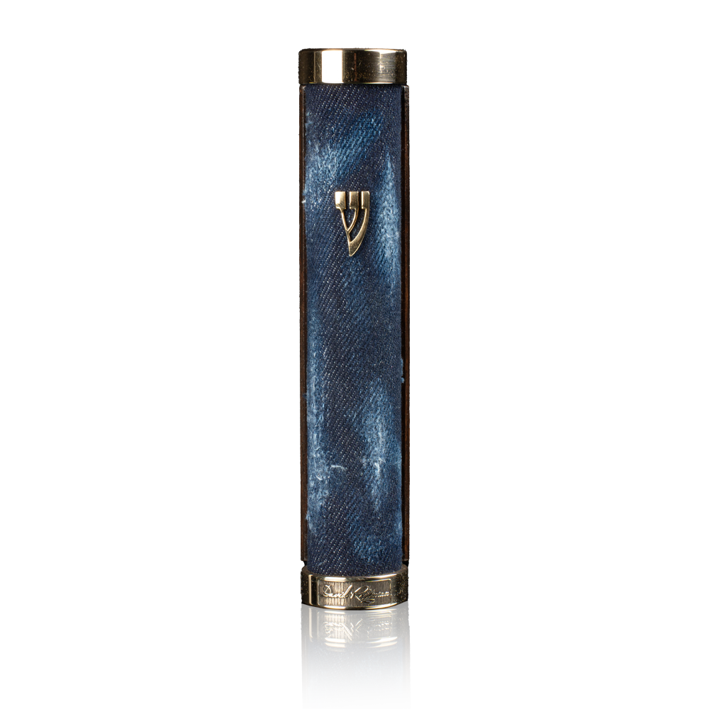 Denim Mezuzah Case · CHAI