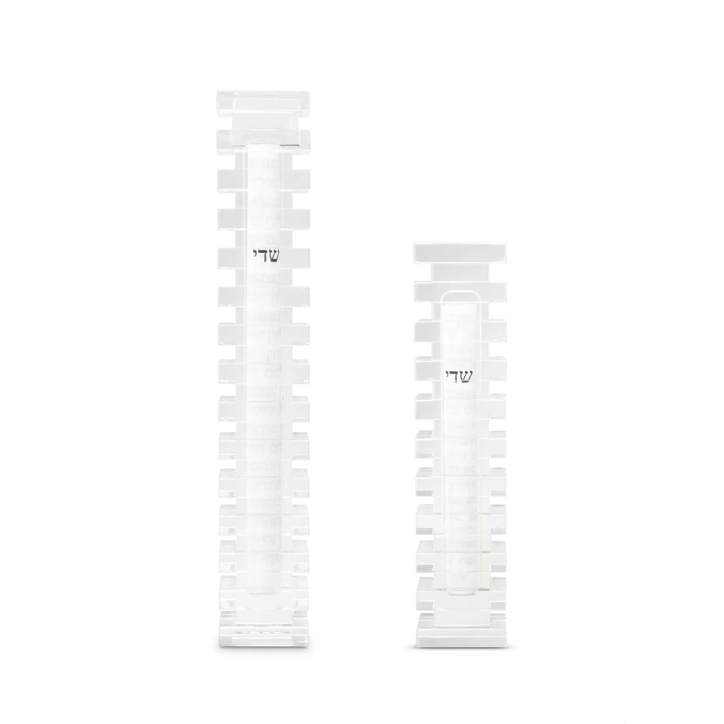 XL Cascade Mezuzah - Clear