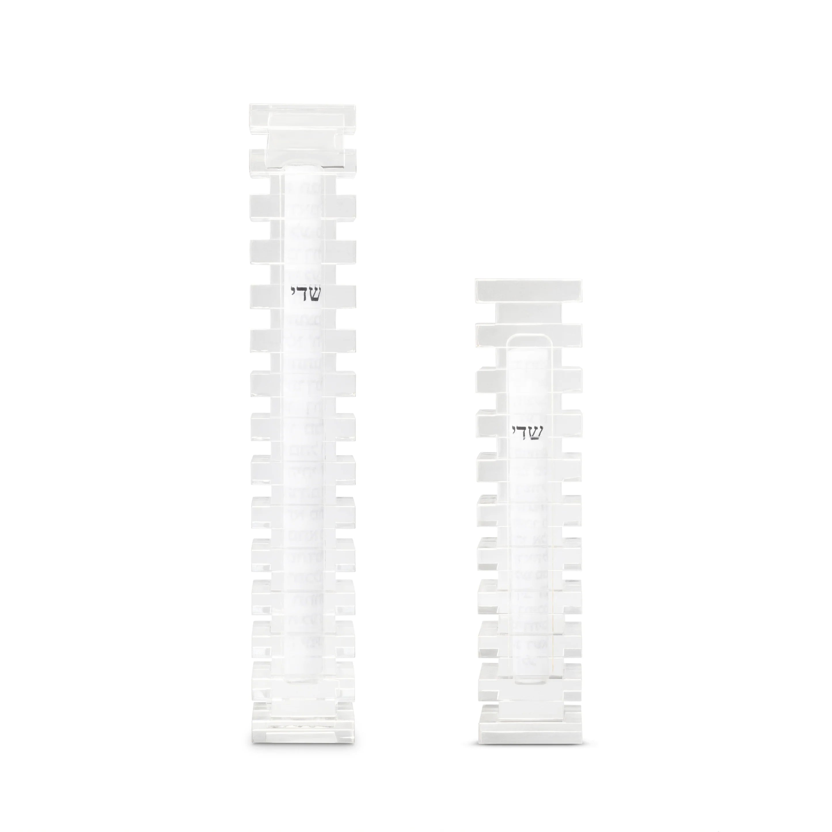 XL Cascade Mezuzah - Clear