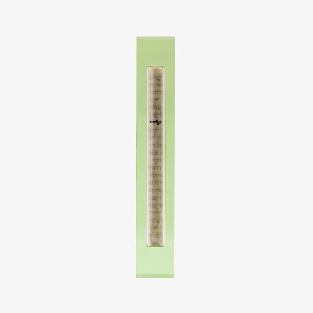 The Lucite Mezuzah Large Olive