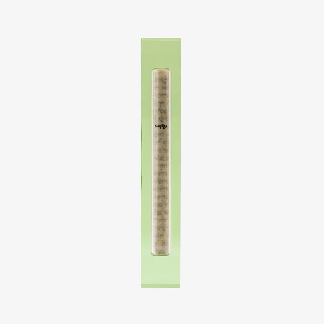 The Lucite Mezuzah Large Olive