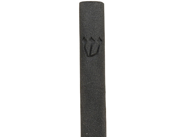 Jerusalem Stone Mezuzah – Black Debossed