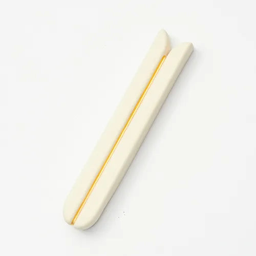 Cream White & Gold Tulip Mezuzah