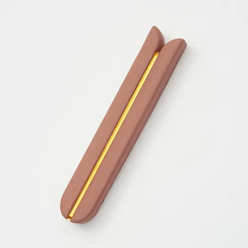 Timna Brown & Gold Tulip Mezuzah