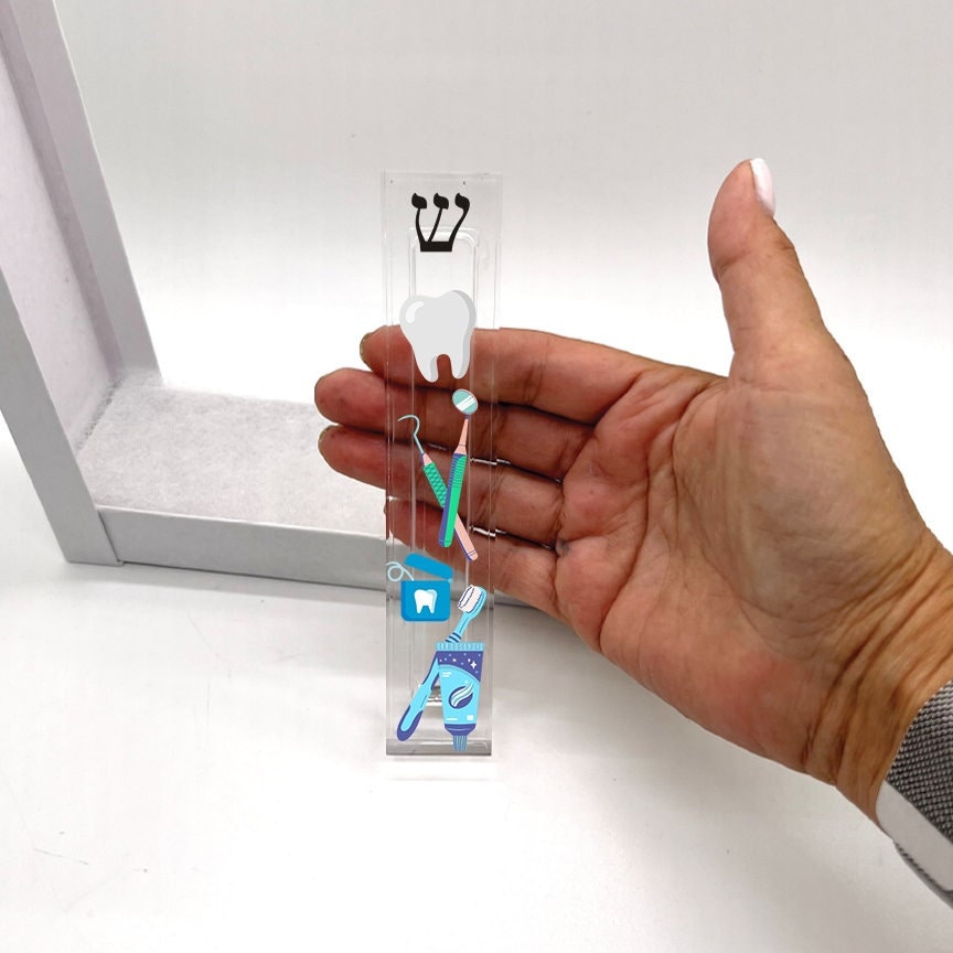 Dentist Mezuzah - Acrylic Mezuzah - Perfect for Dentist or Dental Student