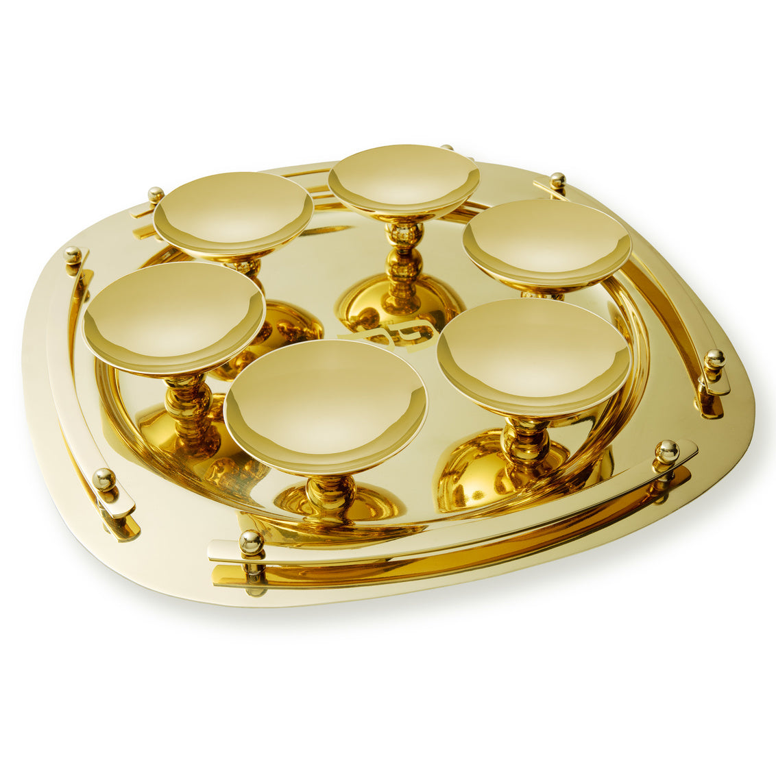 94112 • Susp. Seder Plate - All Gold