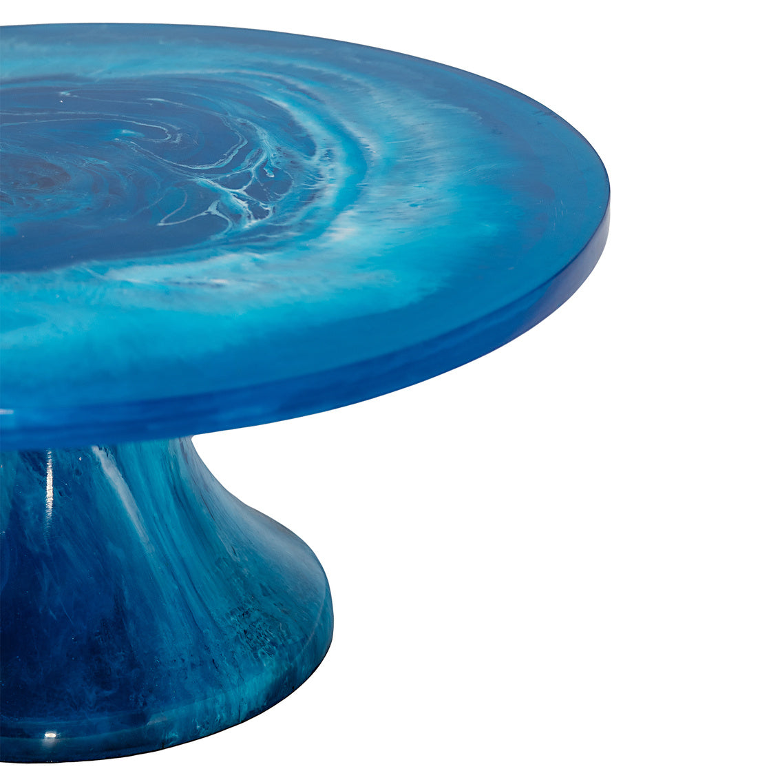 Radiant Resin Cake Stand Blue