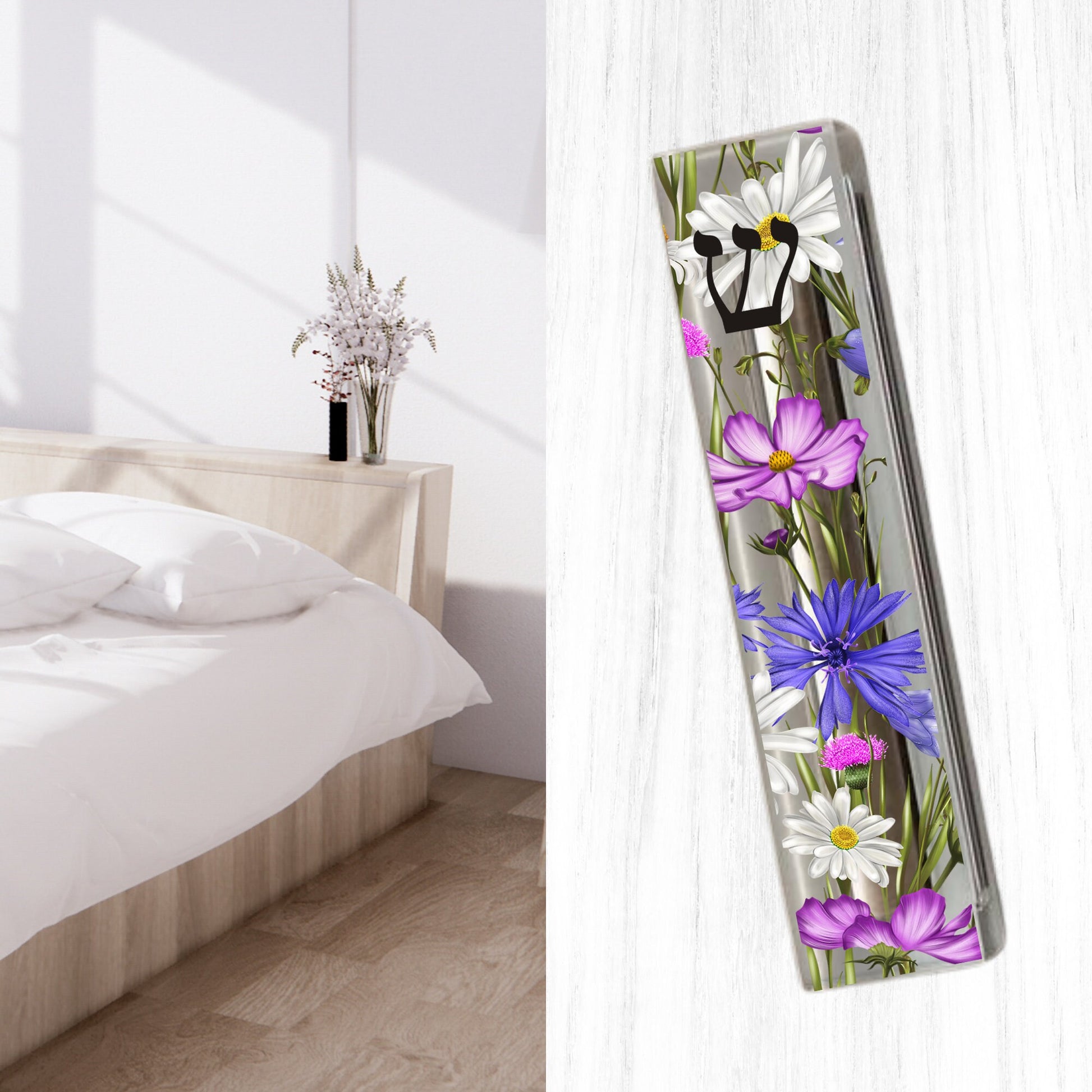 Mezuzah - Wildflower Mezuzah - with or without name