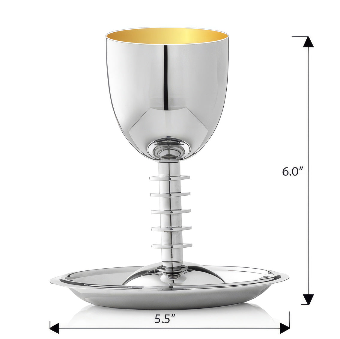Cerchio Kiddush Cup w/ Saucer