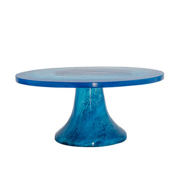 Radiant Resin Cake Stand Blue
