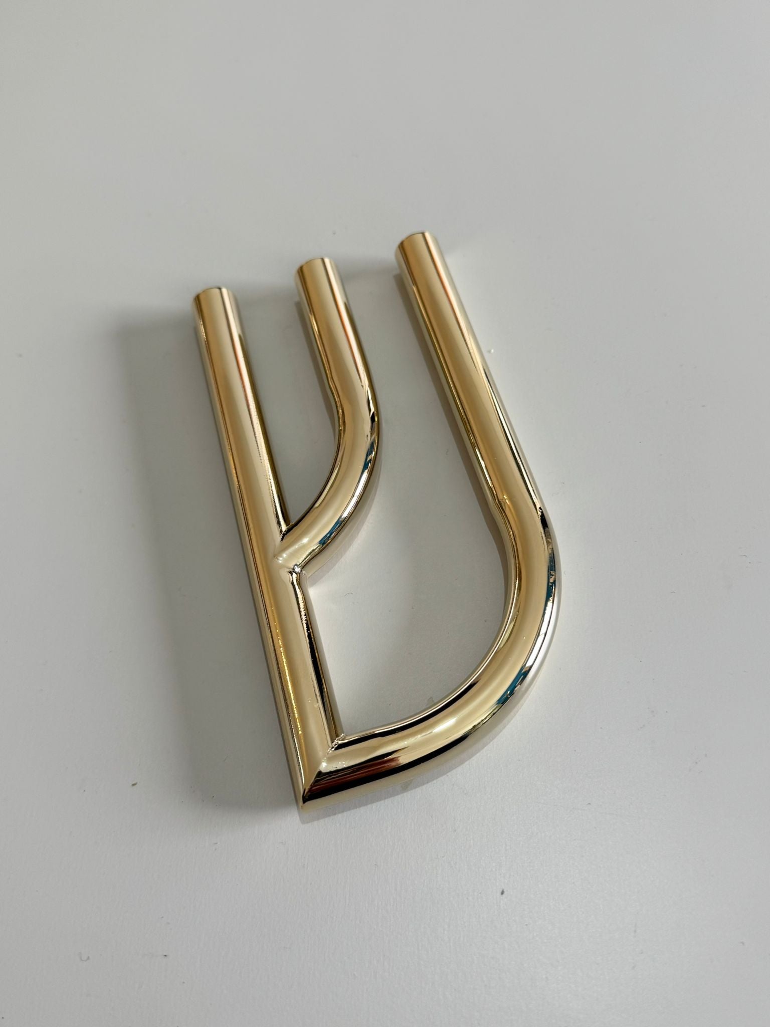 Rounded Architecture Gold Shin Mezuzah