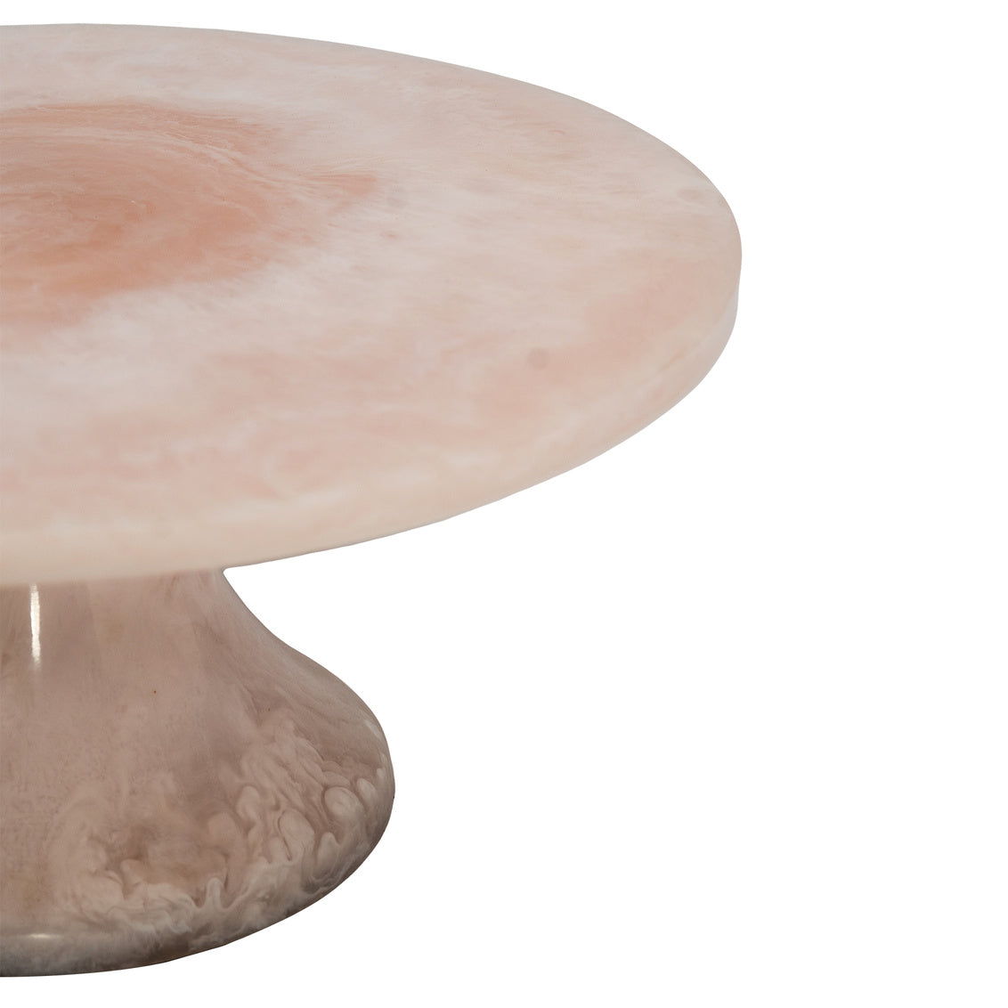 Radiant Resin Cake Stand Blush