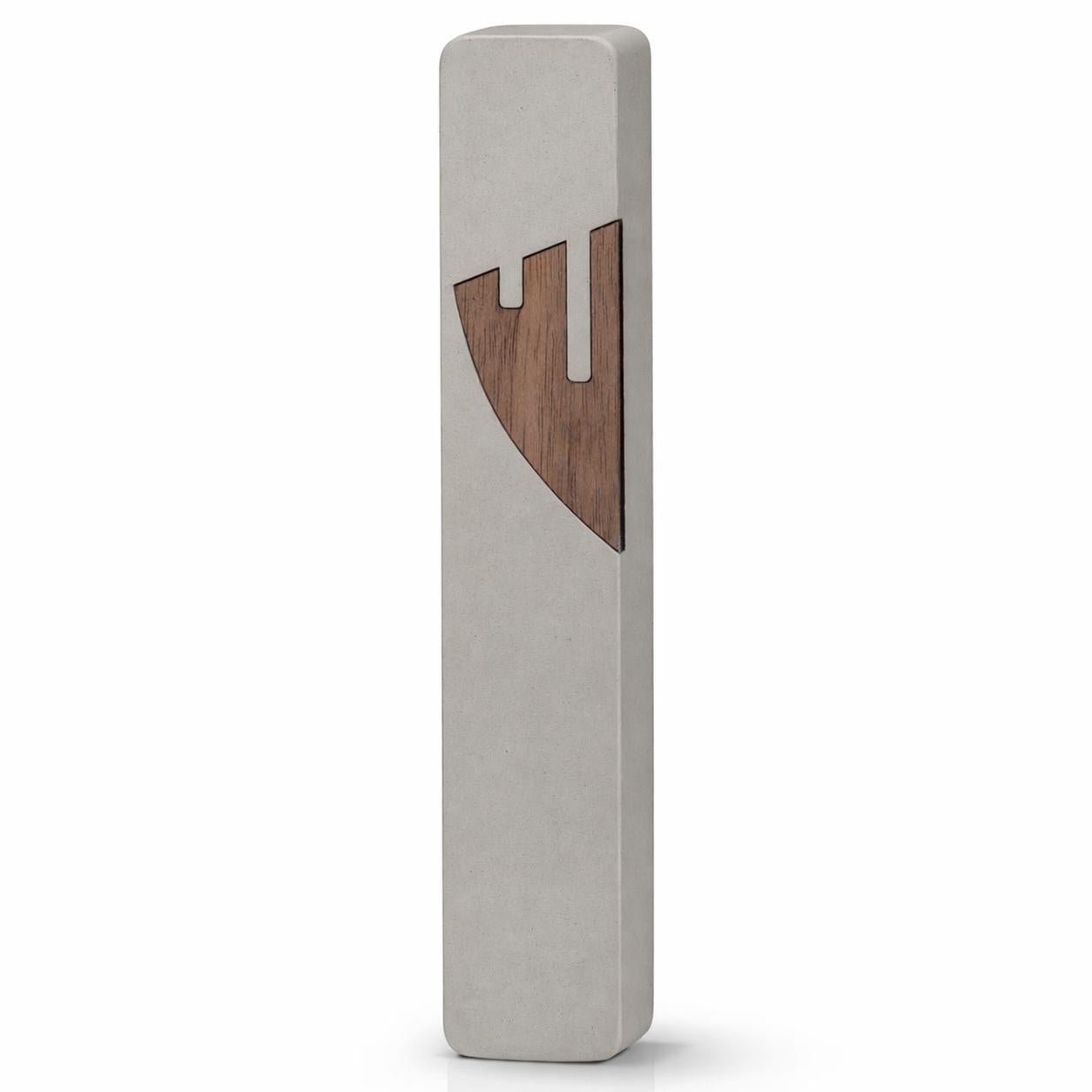 Concrete Mezuzah | Walnut Shin