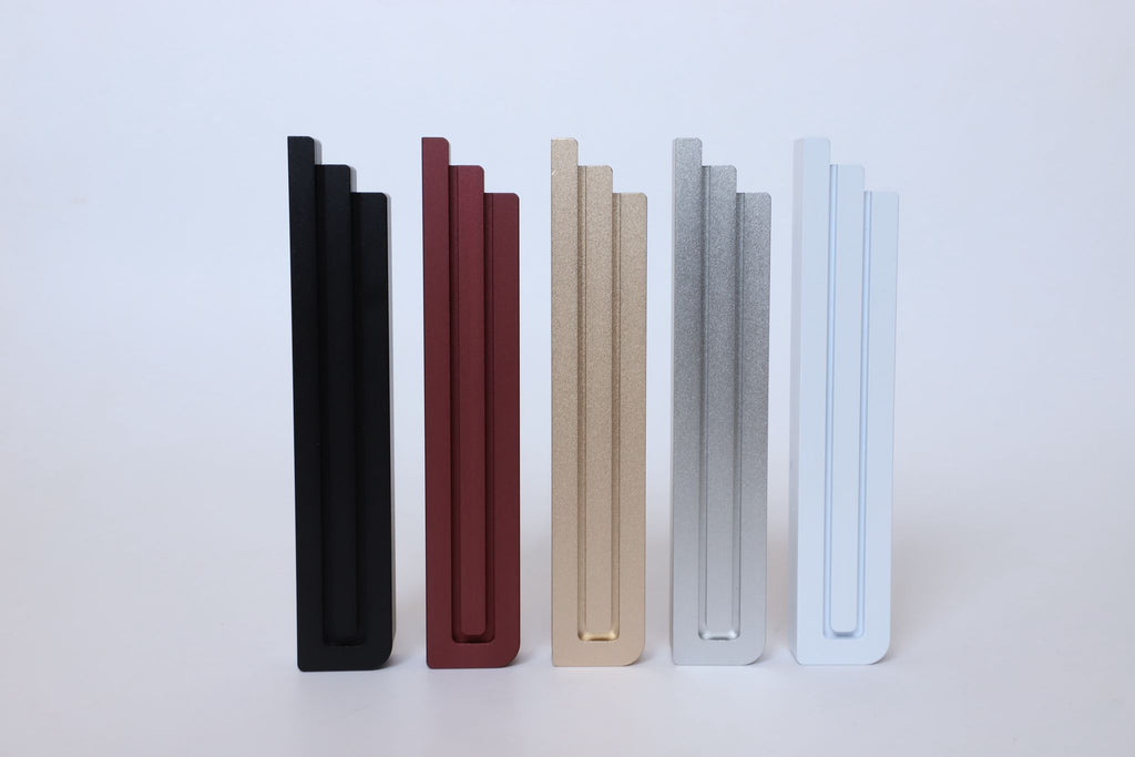 David Champagne Lines Aluminum Mezuzah