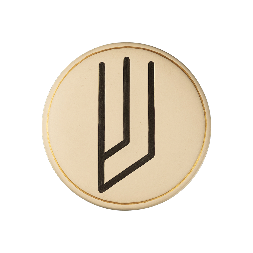 Mezuzah case with a letter of the Hebrew alphabet