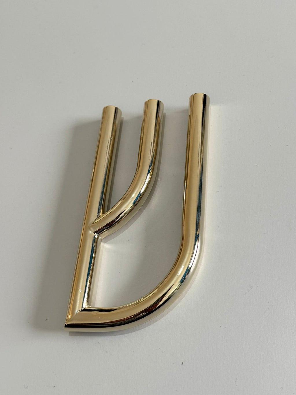 Rounded Architecture Gold Shin Mezuzah