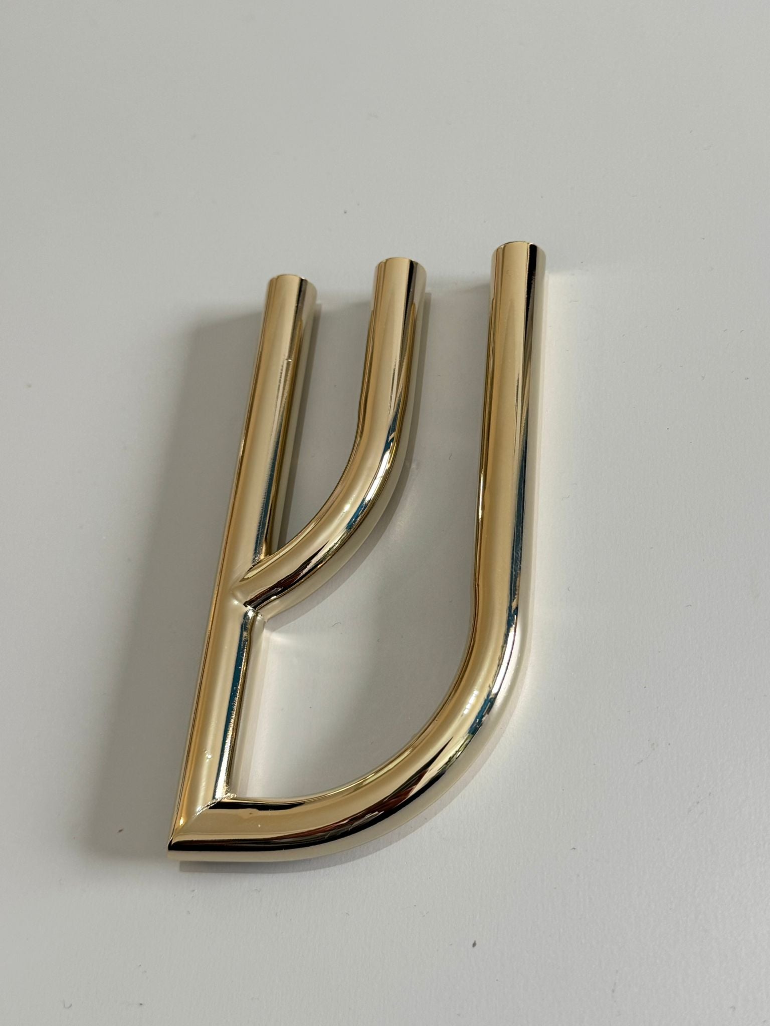 Rounded Architecture Gold Shin Mezuzah