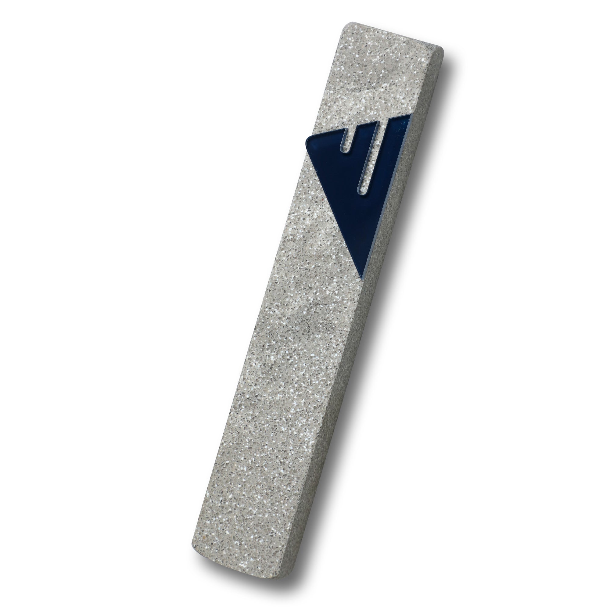 Slate Grey Mezuzah | Lucite Midnight Blue Shin