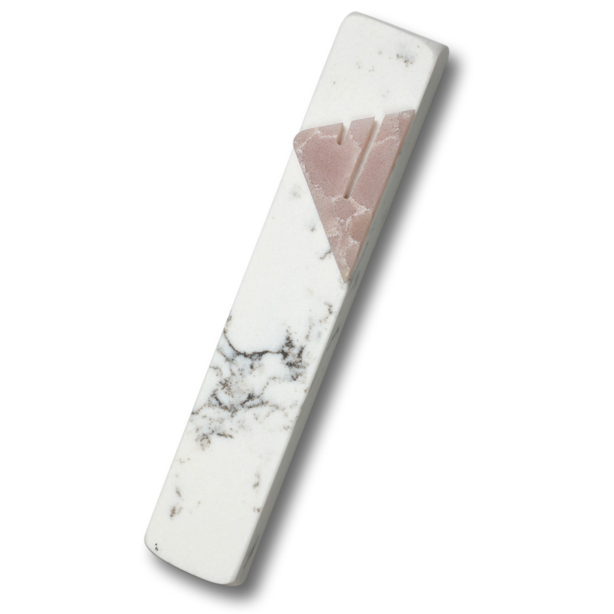Carrara Mezuzah Pink Shin
