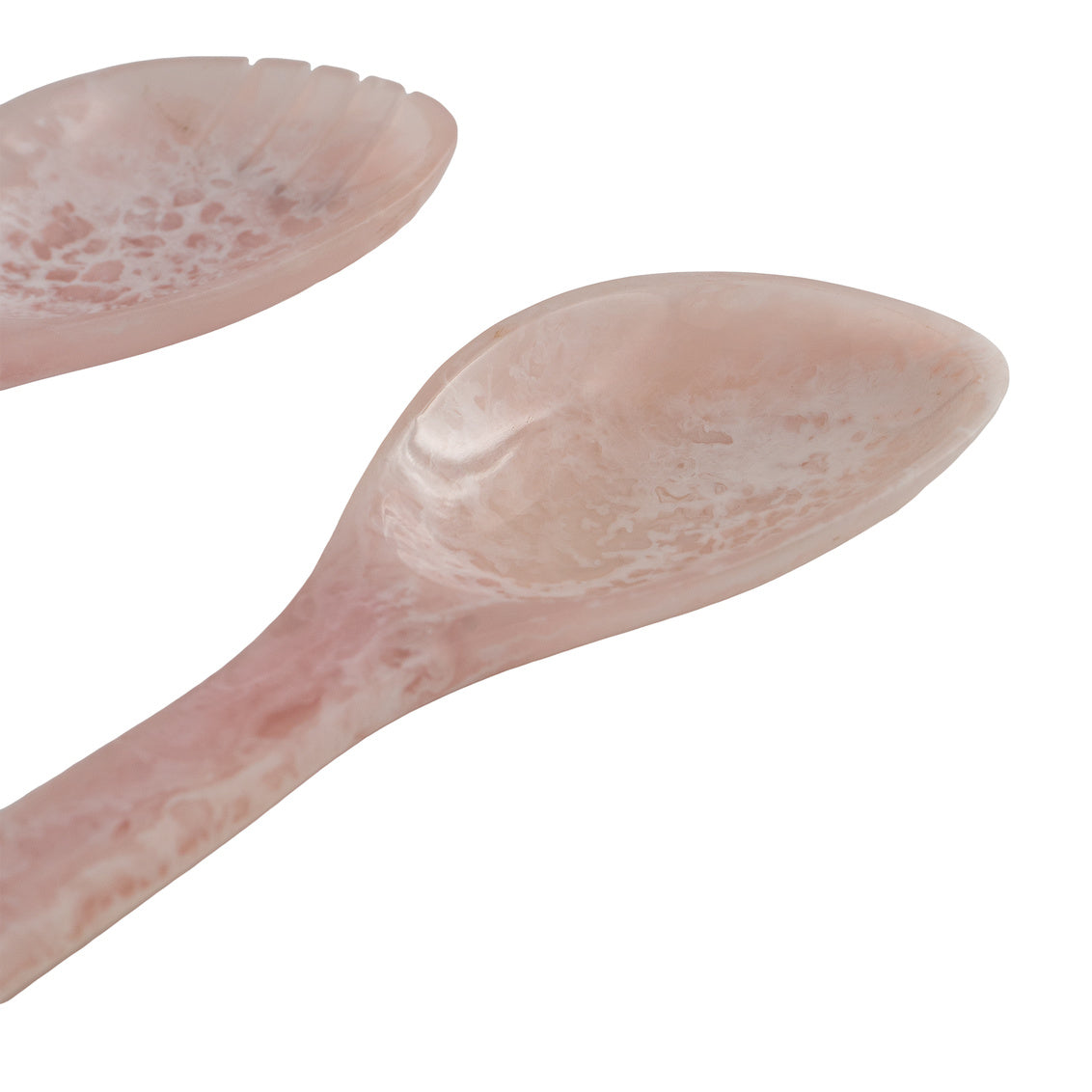 Radiant Resin Salad Servers Blush