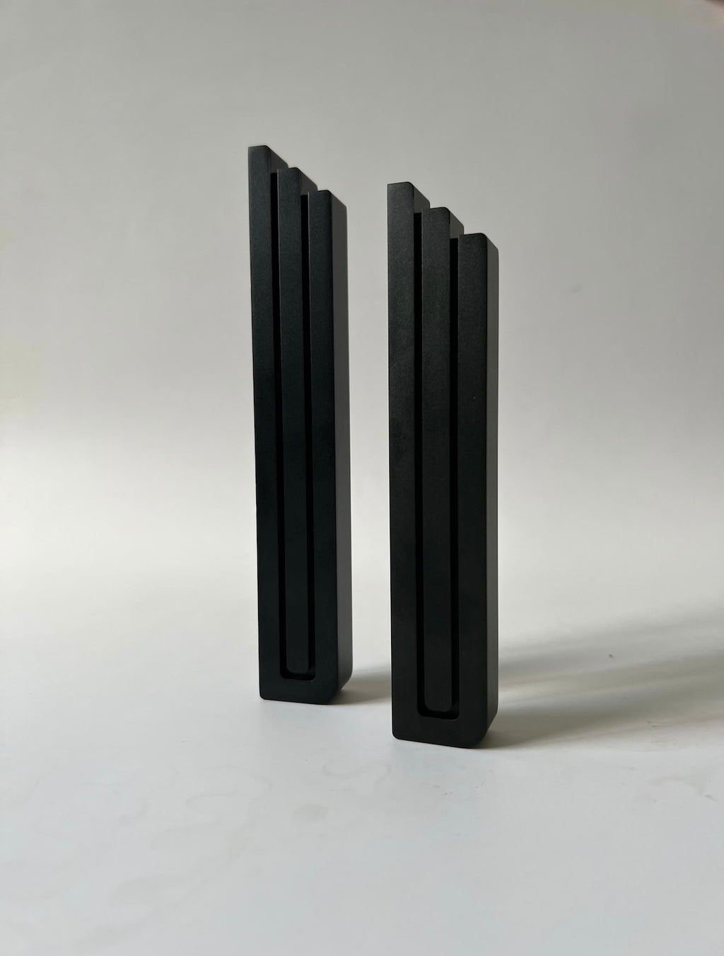 David Black Lines Aluminum Mezuzah