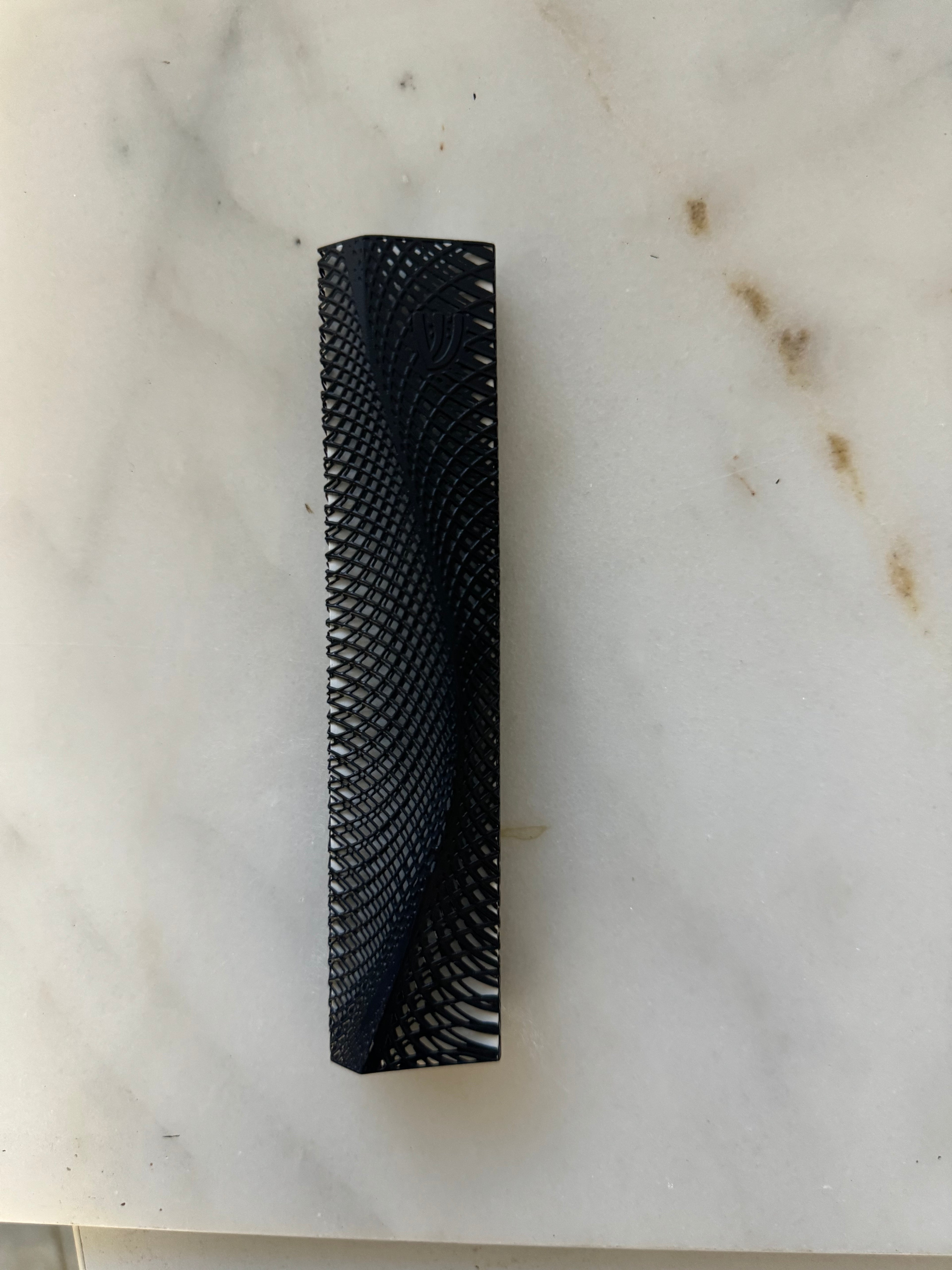 Black Ripple White Background