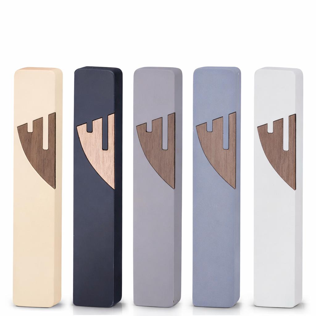 Concrete Mezuzah | Walnut Shin