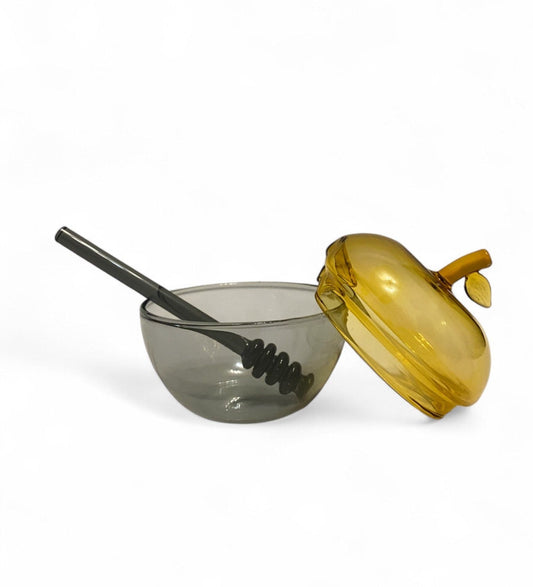 Smoke & Gold Medium Honey Dish