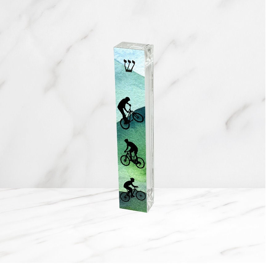 Mezuzah - Mountain Biker Mezuzah