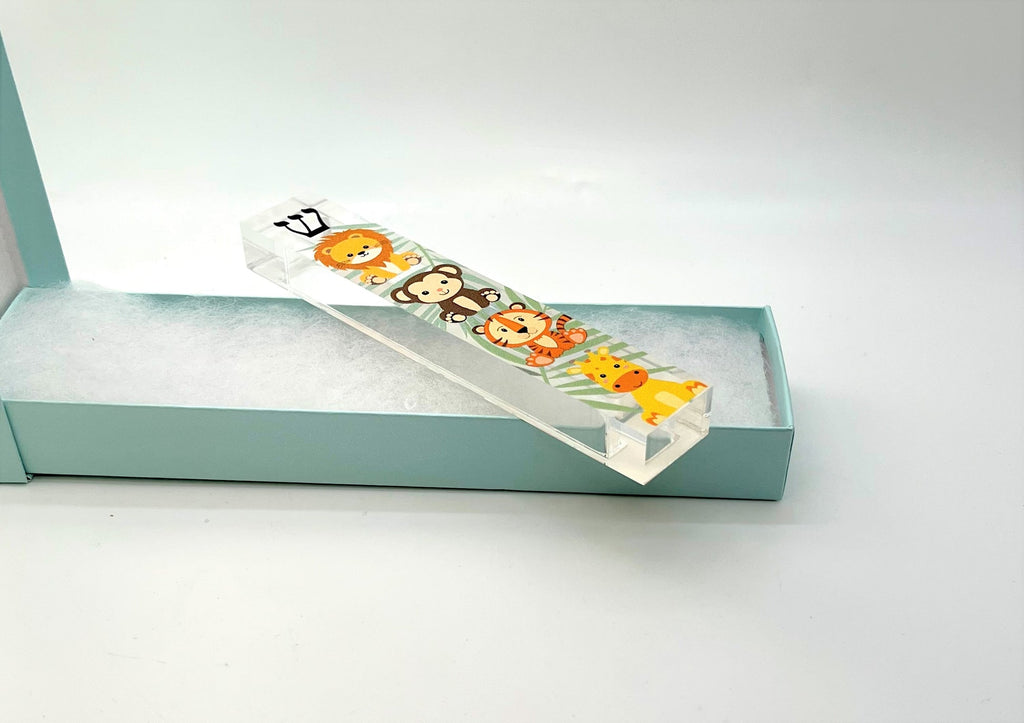 Baby Jungle Animals Mezuzah