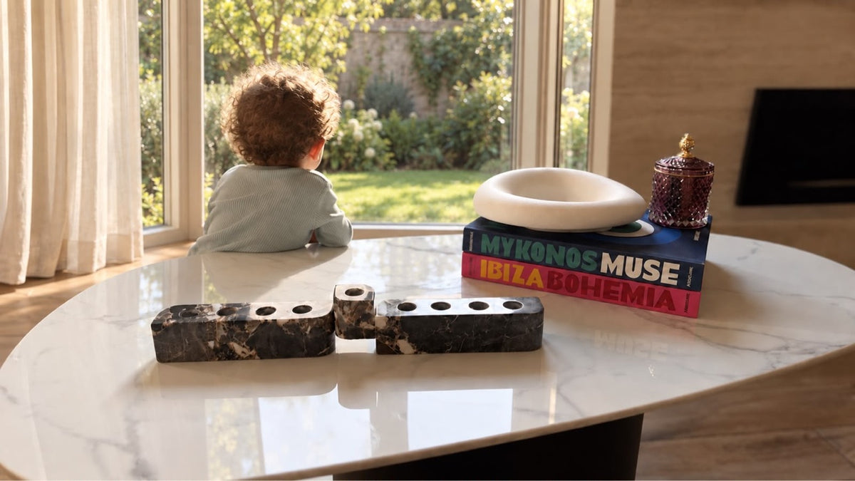 Stone Menorah