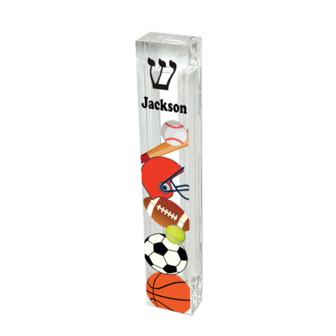 Sports Mezuzah - with or without name