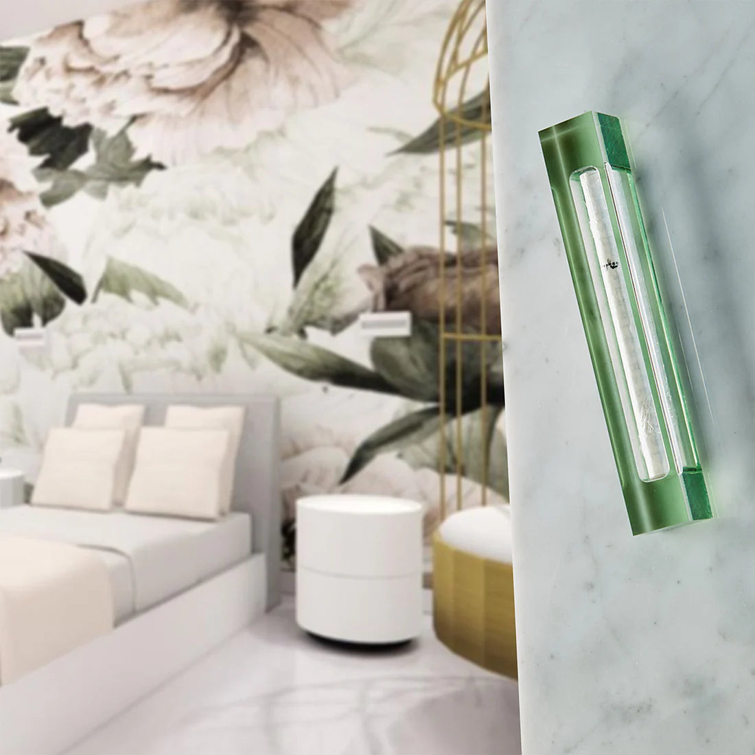 The Lucite Mezuzah Large Olive