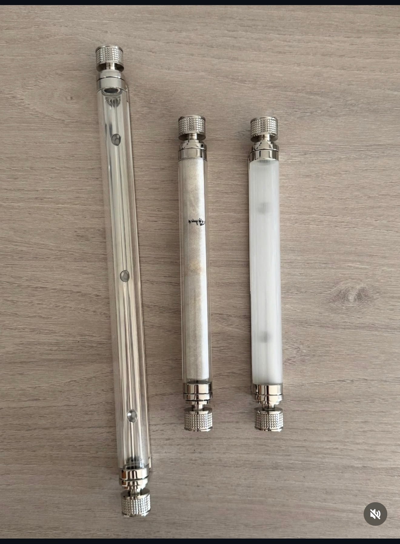Antique Brass CLEAR mezuzah for LARGE KLAFS
