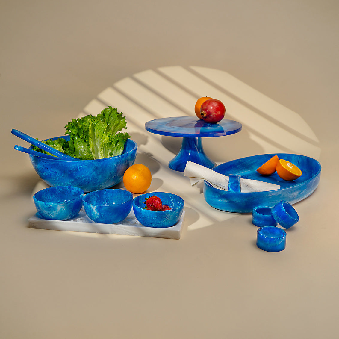 Radiant Resin Bowl Blue