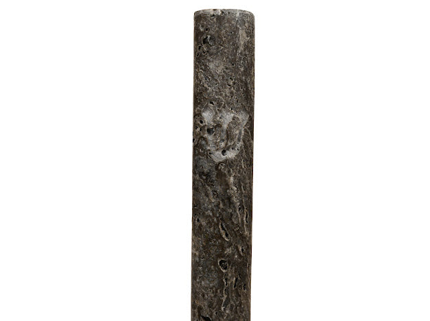 Jerusalem Stone Mezuzah – Honed Black-Grey