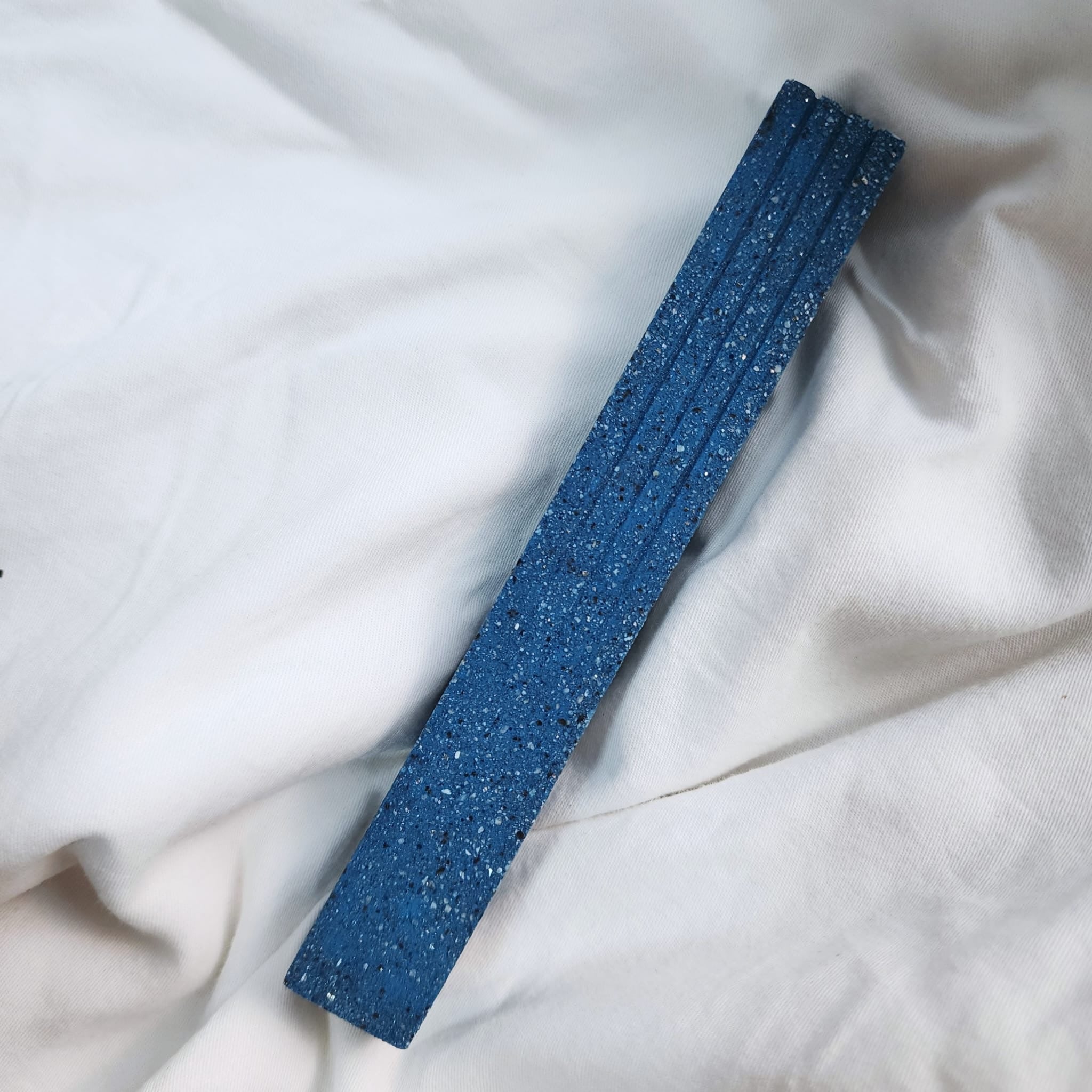 Textured Natural Blue with White Specks