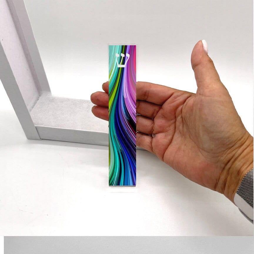Personalized Colorful Mezuzah - With or without name