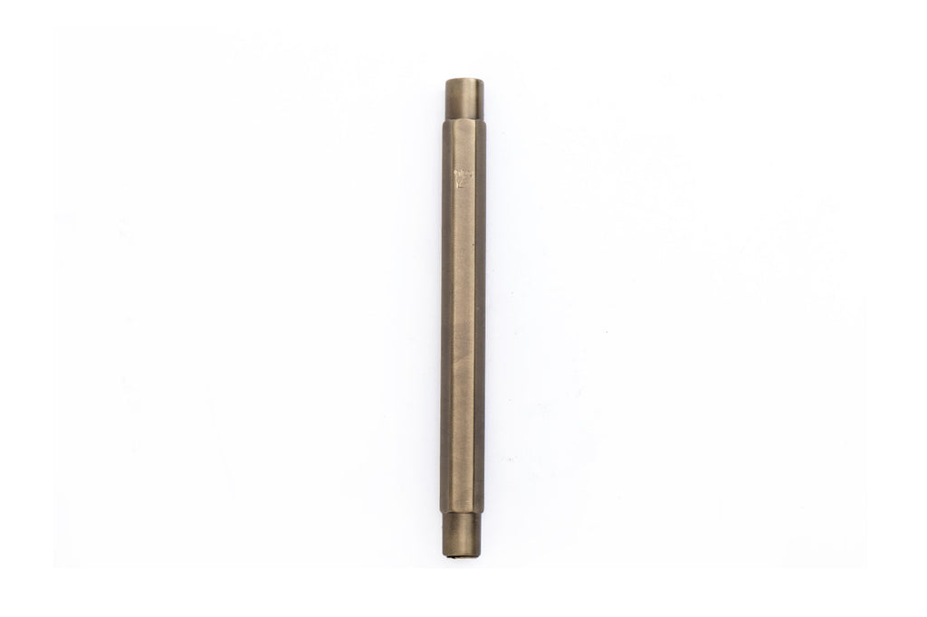 Hexagon Brass Mezuzah