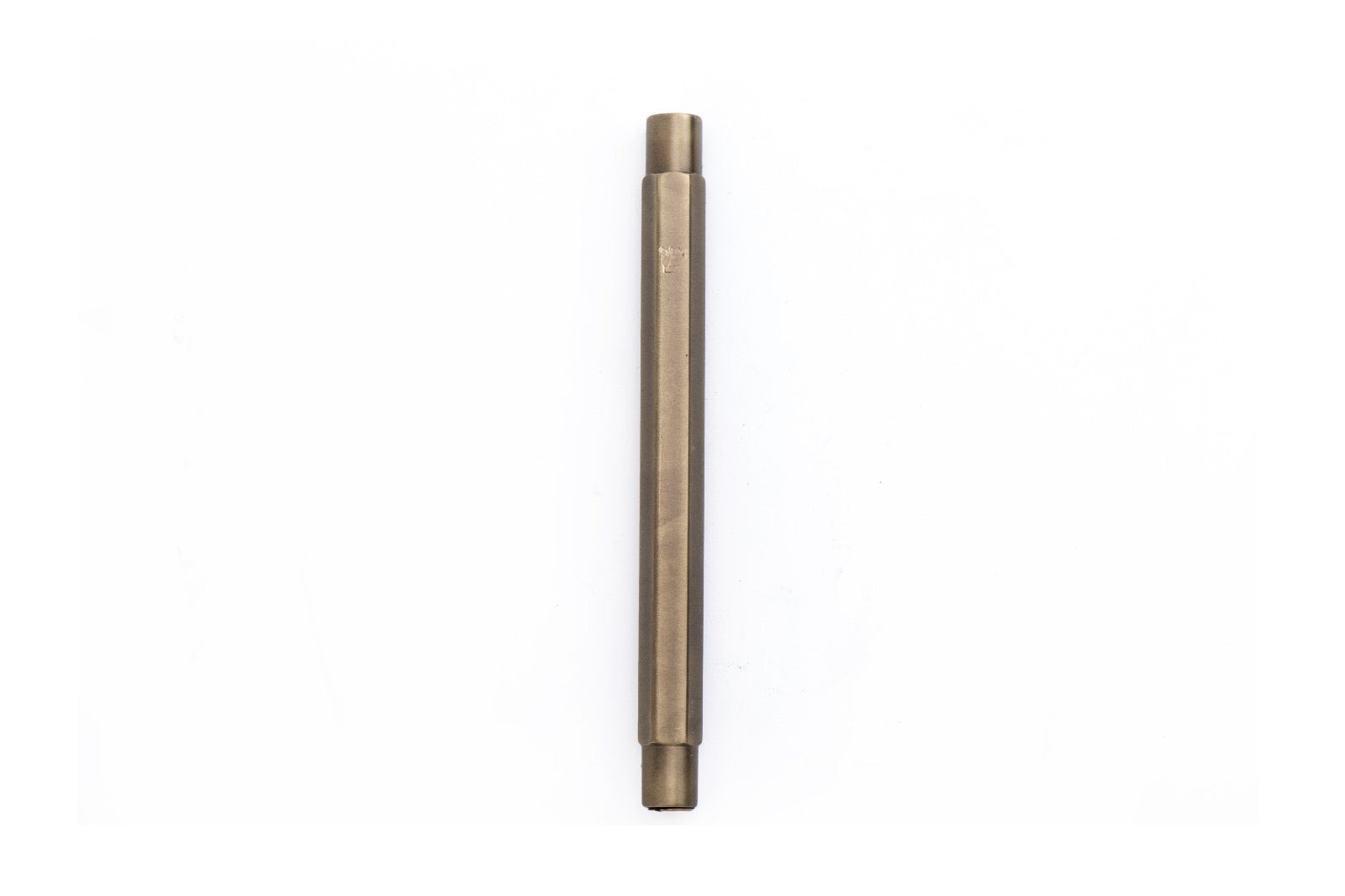 Hexagon Brass Mezuzah