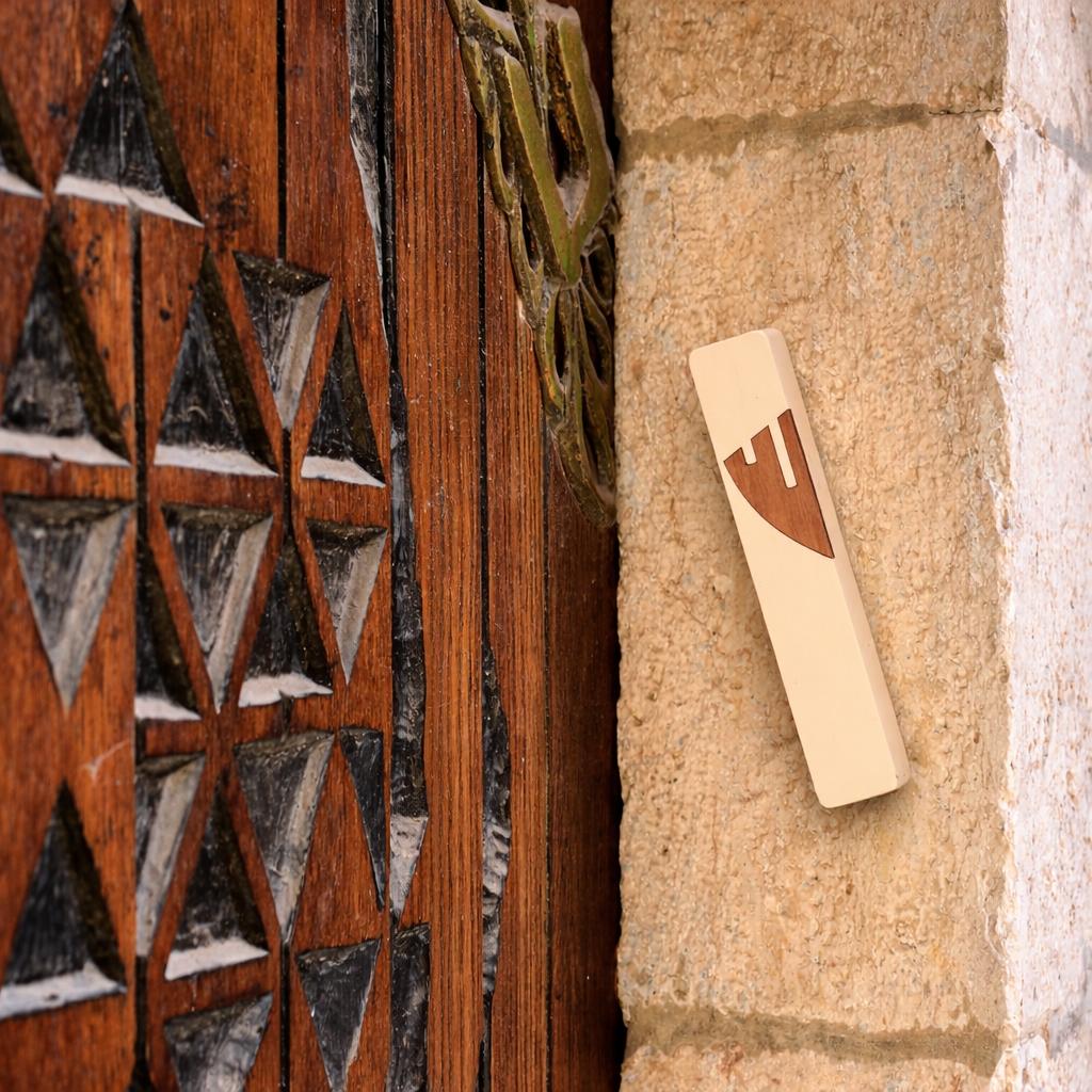 Concrete Mezuzah | Walnut Shin
