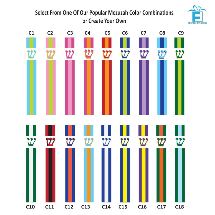 Custom Mezuzah - Your choice of colors