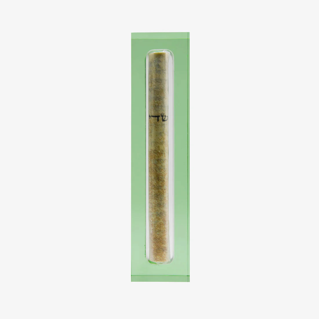 The Lucite Mezuzah Small Olive