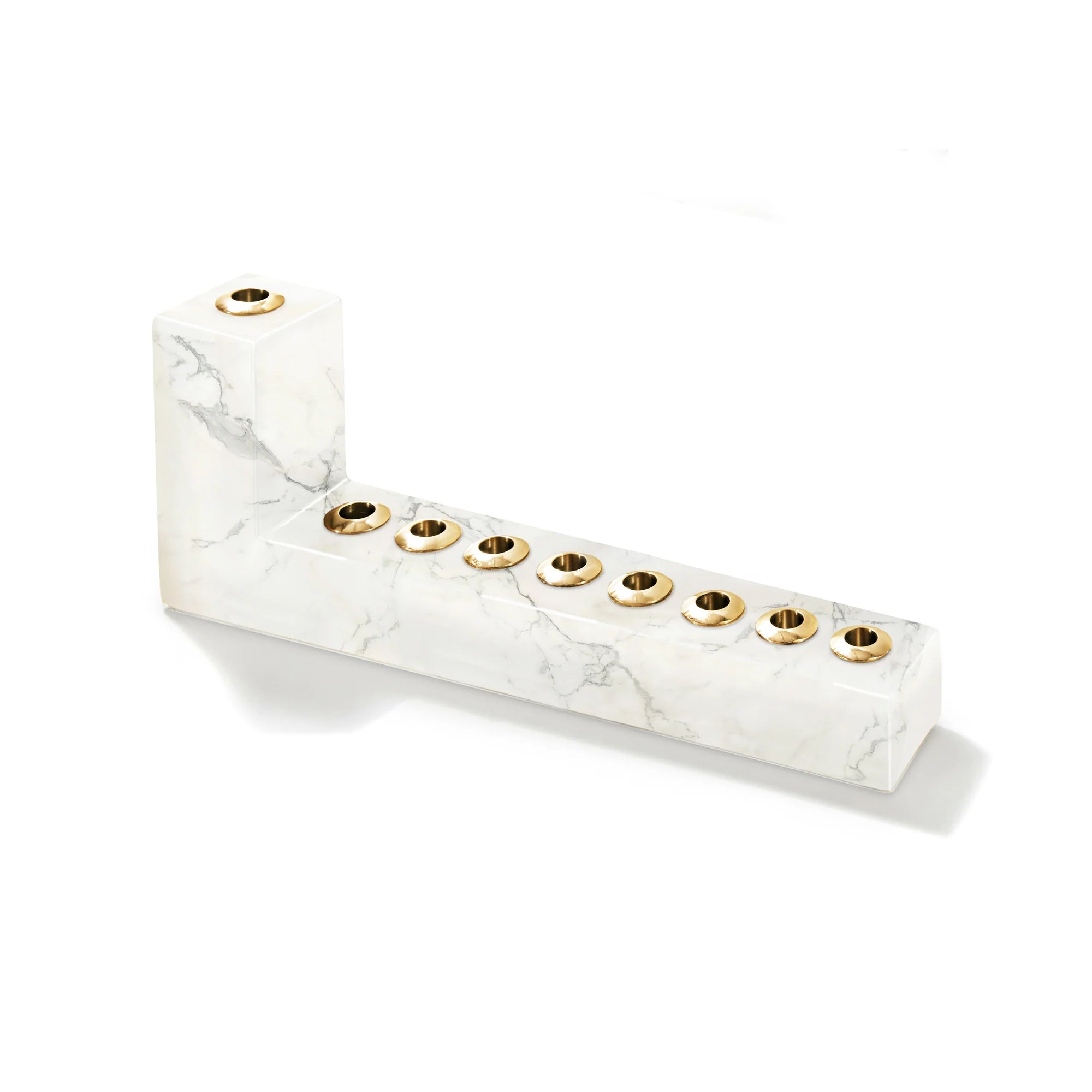 BRILLIANTE MENORAH | Marble & Gold