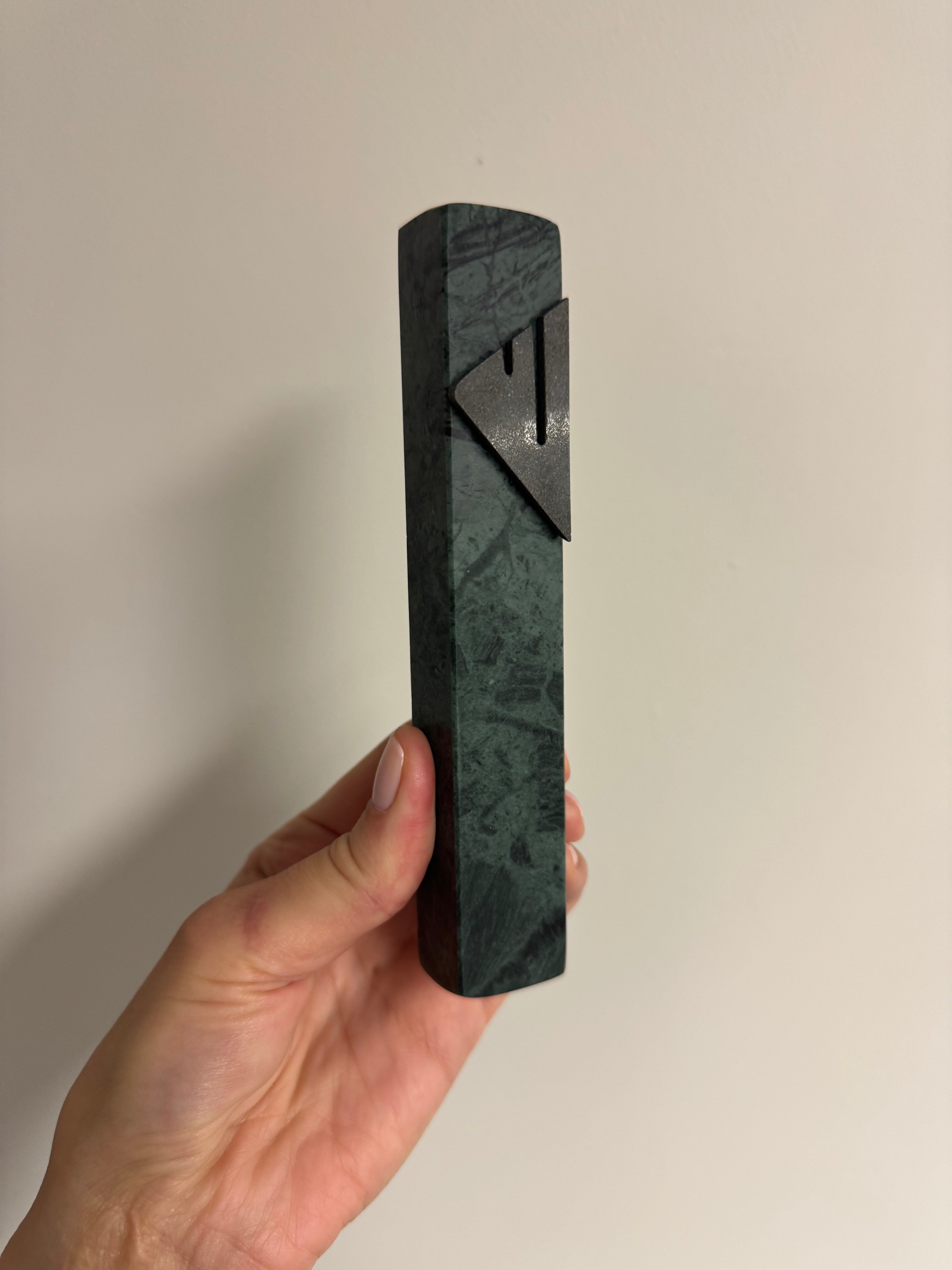 Emerald Green Mezuzah | Charcaol