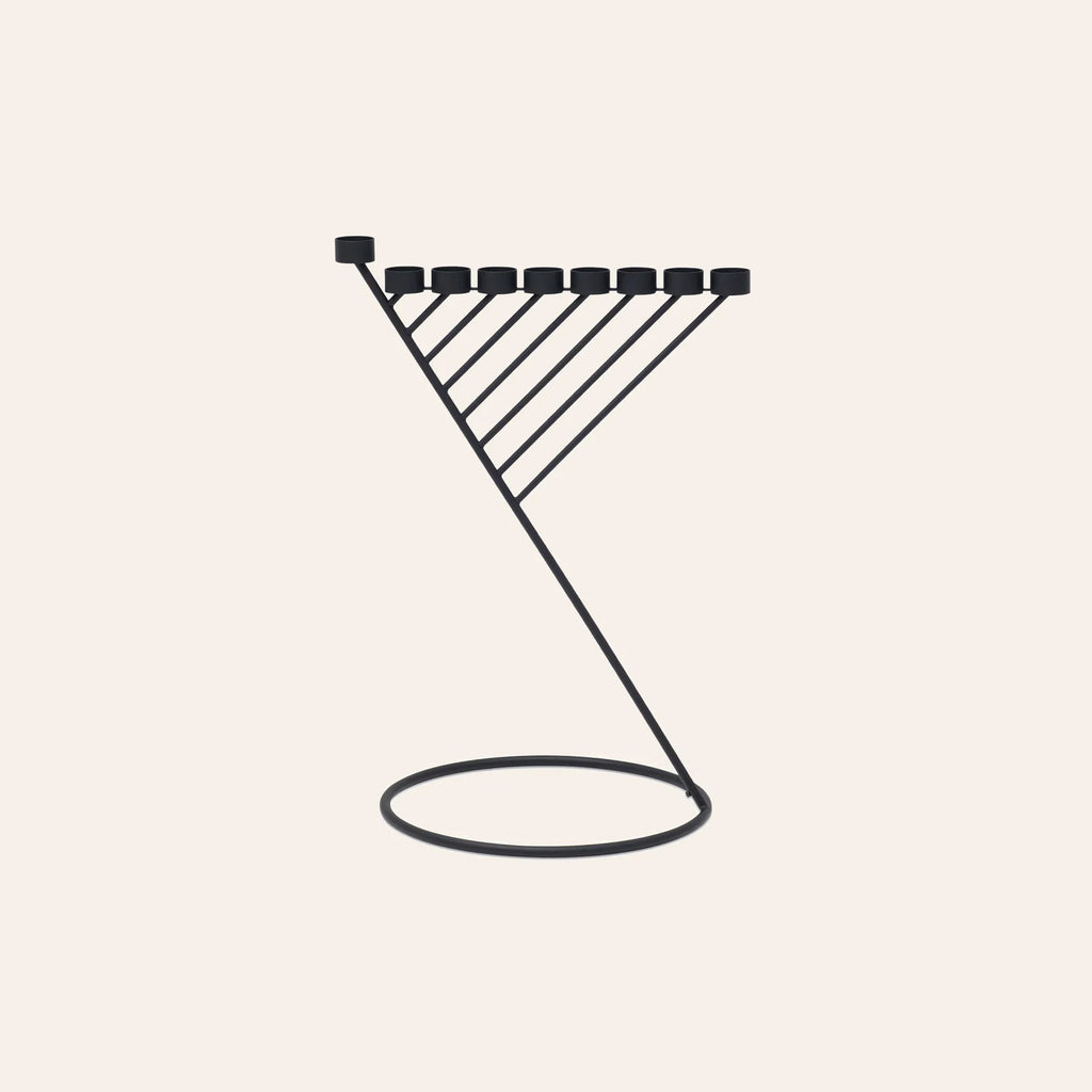 Diagonal Menorah mini | Black